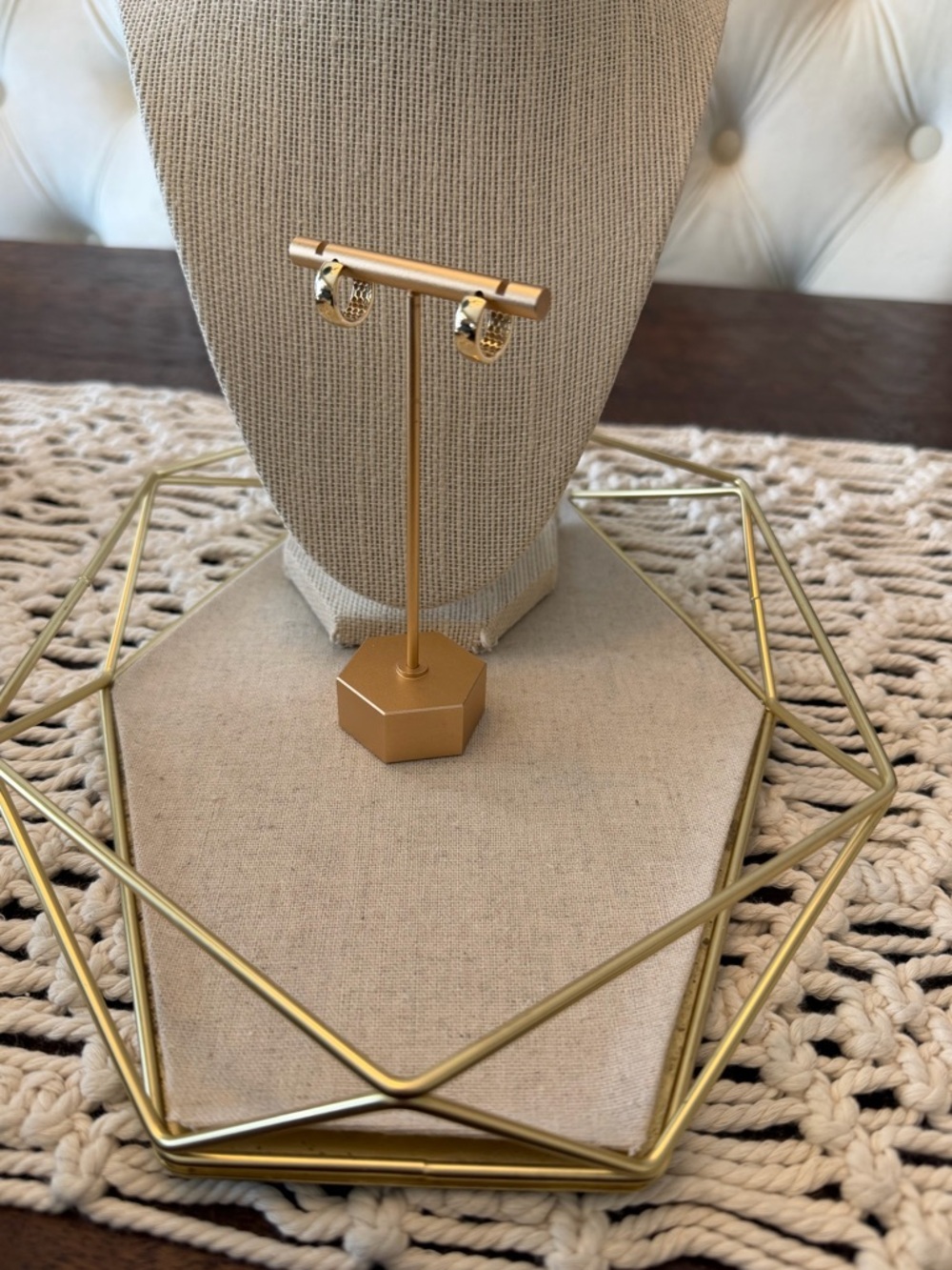14k Yellow Gold Huggie Hoop Earrings - New in Box